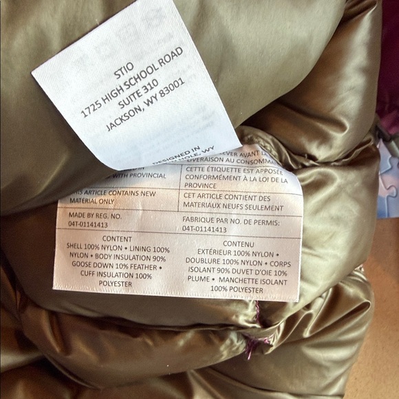 Stio Hometown Goose down Hooded Ski Snow Winter Jacket coat. Medium - Picture 8 of 9